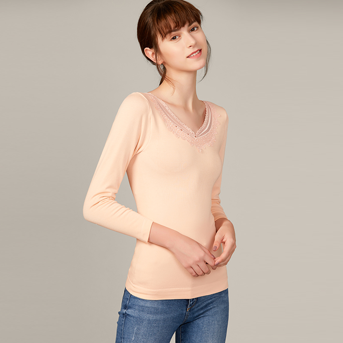 450722 女士新兔绒内里美体保暖单件上衣